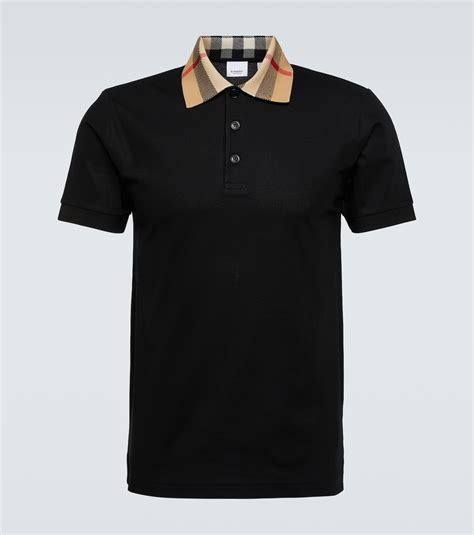 black burberry shirt polo|authentic burberry polo shirt.